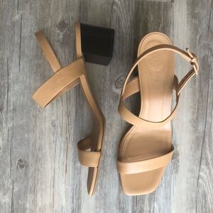 Everlane Italian leather block heel sandals